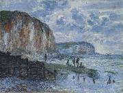 Claude Monet The Cliffs of Les Petites-Dalles Spain oil painting artist